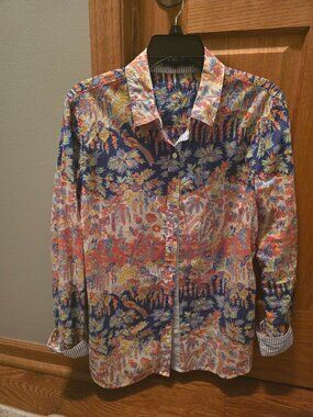 J McLaughlin cotton button down shirt - Large